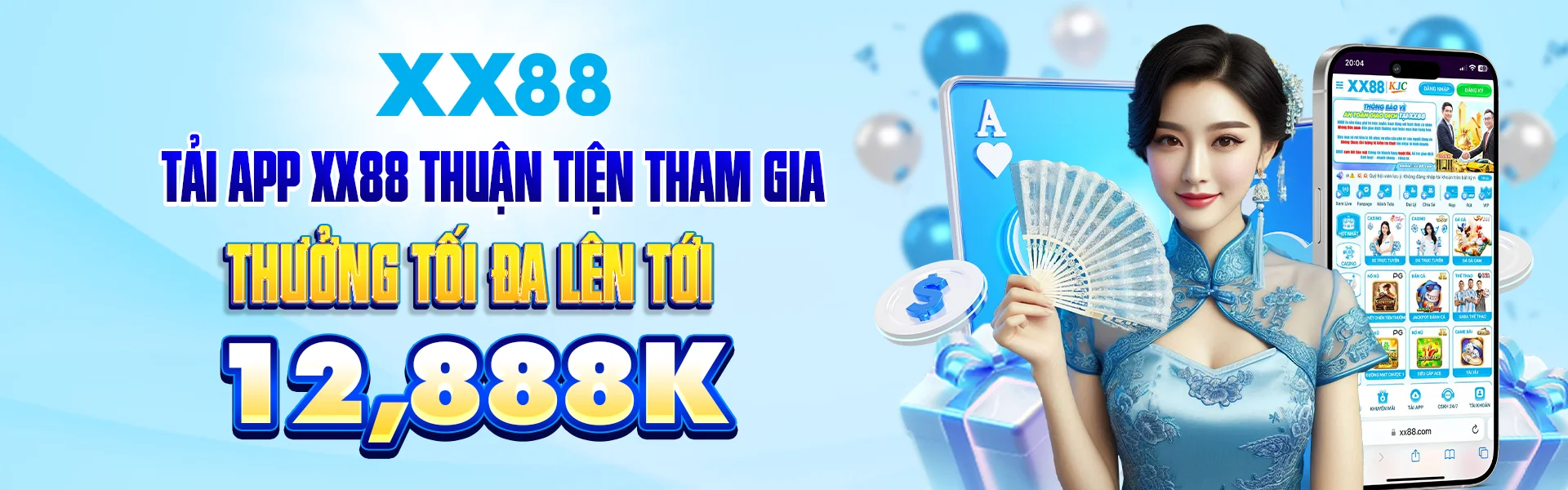 Hình giới thiệu bảo mật, hỗ trợ và giải trí có trách nhiệm tại Xx88